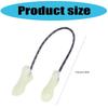 20Pcs Suitcases Tent Backpacks Zippers Pull Prevent loss Keychain Puller Luminously Zippers Pulls Cord Extender Outdoor Tool