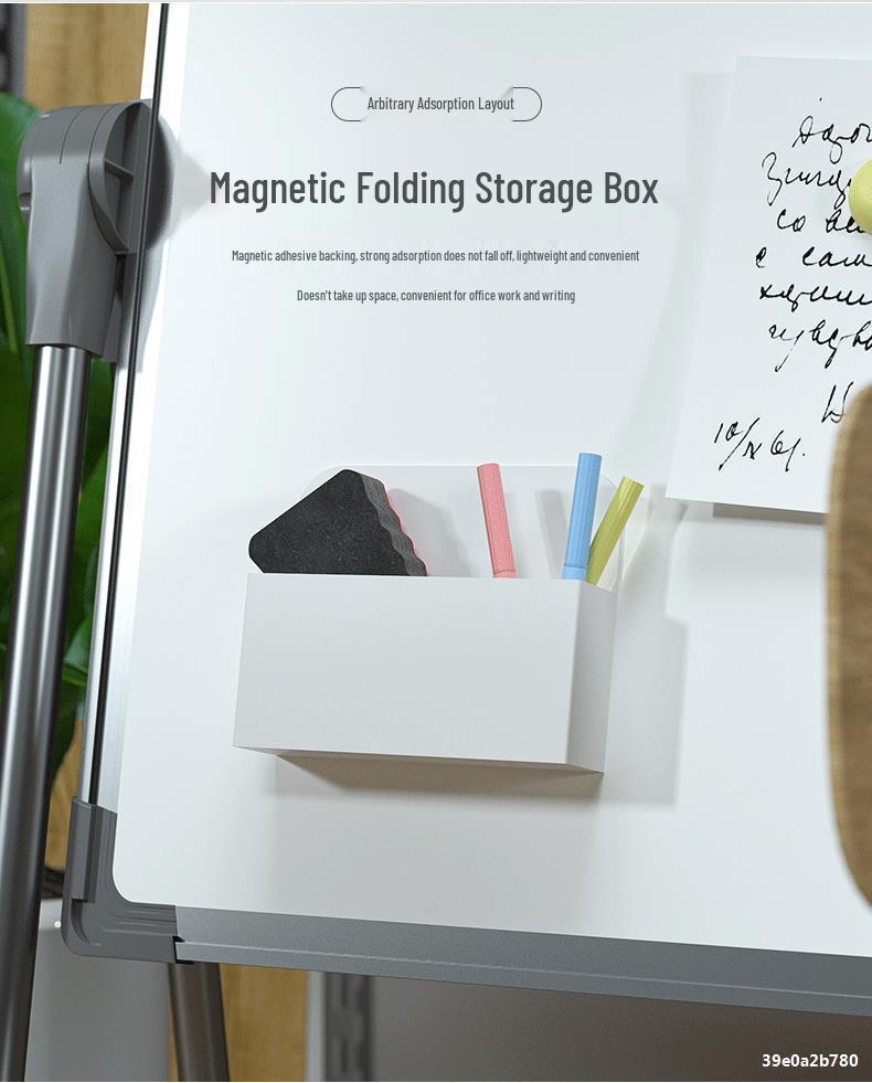 Foldable Double-Sided Magnetic Whiteboard with Mobile Stand for Home, Children's Teaching, and Conferences