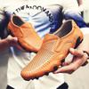 Fashion Summer Men's Punching Leather Loafers Non Slip Walking Breathable Outdoor Casual Hollow Out Sneakers Male Business Office Shoes
