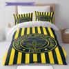 Fenerbahçe Logo Pattern Bedding Set Quilt Cover Pillowcase Home Decor Gift (1 * Duvet Cover + 2 * Pillowcase, Without Core)
