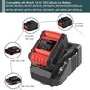 Smart Fast Chargers Power Tool Battery Replacement Chargers With LCD Display For Bosch 14.4V 18V Battery BAT614 BAT609 BAT618
