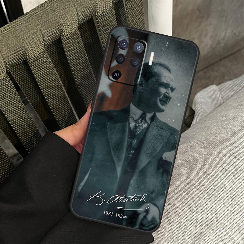 Turkey Mustafa Kemal Ataturk Case For Oppo A58 A18 A38 A78 A98 A17 A77 A80 A40 A60 A16 A76 A96 A74 A94 A54 A15 A57S Cover