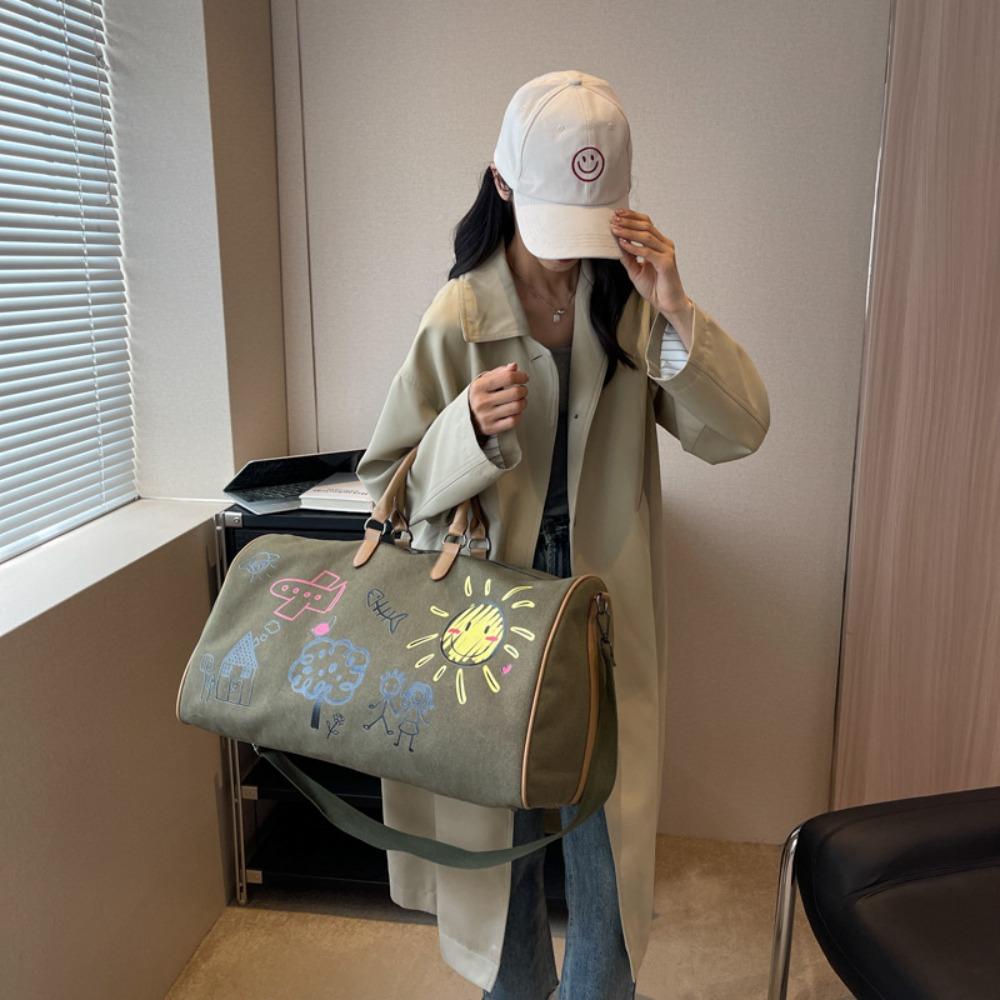 Einfache lässige Reiseausflug Kurztrip Geschäftsreise Sport Fitness Tasche Umhänge-Aufbewahrungstasche niedlich
