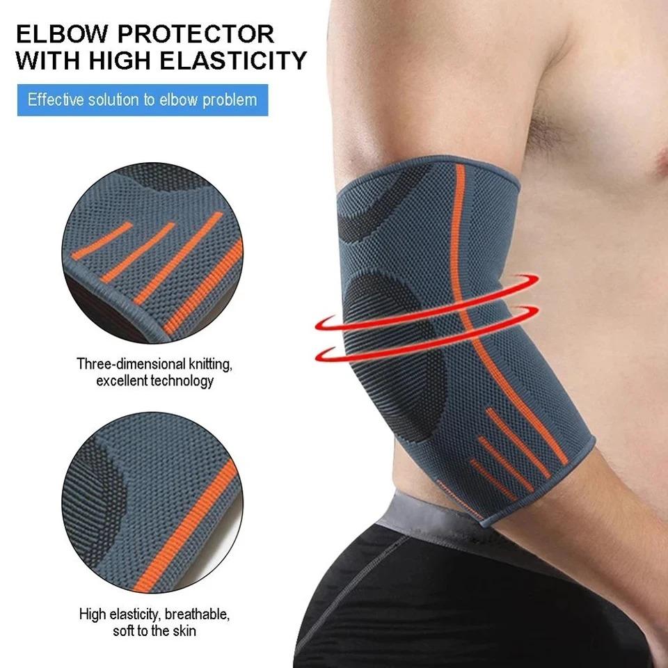 Breathable Elbow Compression Sleeve Support For Volleyball Tennis Gym Non-Slip Arthritis Pain Relief Arm Protector