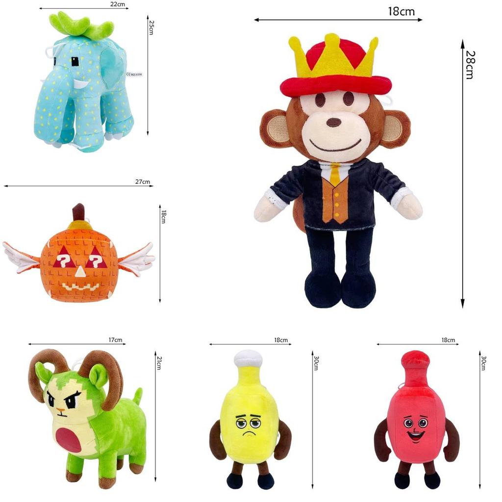 Plants Vs Brainrot Plush Toy With Soft Short Pile For Collectors And Giftgiving