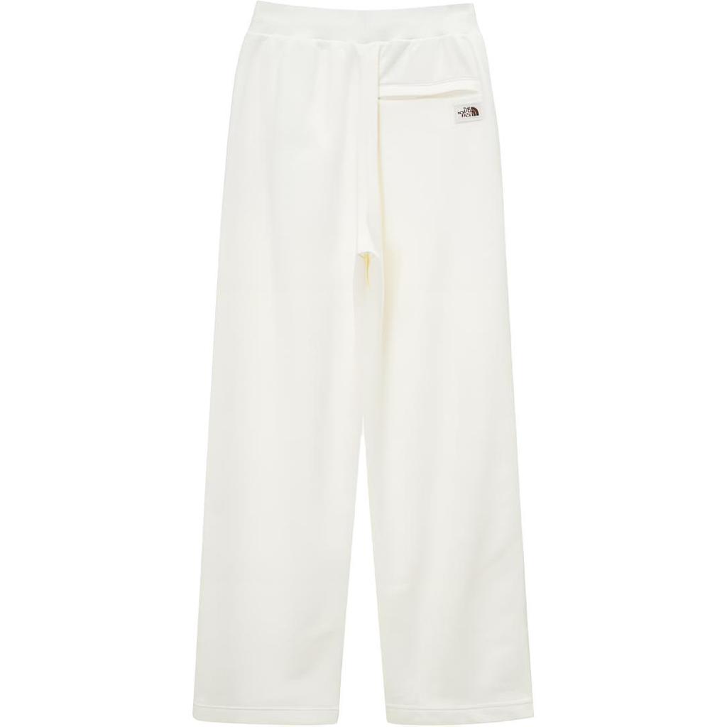 The North Face Solid Color Letter Print Loose Straight Casual Pants Unisex bottoms Cream NP6KP52L