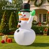 7.22FT Yard Party Decoration Inflatable Snowman Hat Scarf Toy LED Light Xmas Home Supplies Ornaments Christmas Holiday Gifts