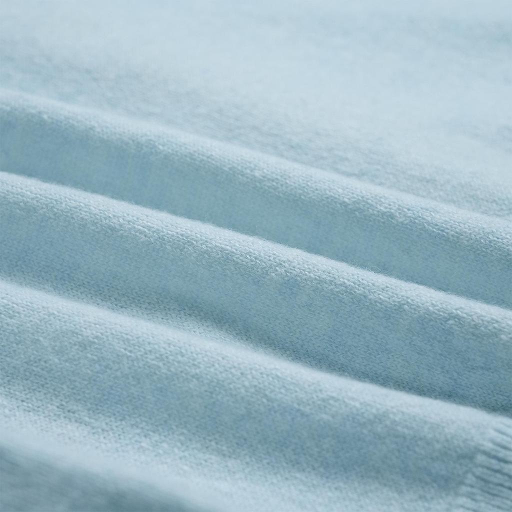 Liu Yifei Promi Wollstrickjacke - Damen Rundhals Strickware mit quadratischer Stickerei