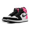 Jordan Air Jordan 1 Retro Valentines Day Leather High Top Basketball Shoes Black Pink Unisex 881426-009