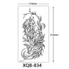 Small Full Arm Tattoo Sticker, Flower Letters, Plain Flower Tattoo Sticker Tattoo