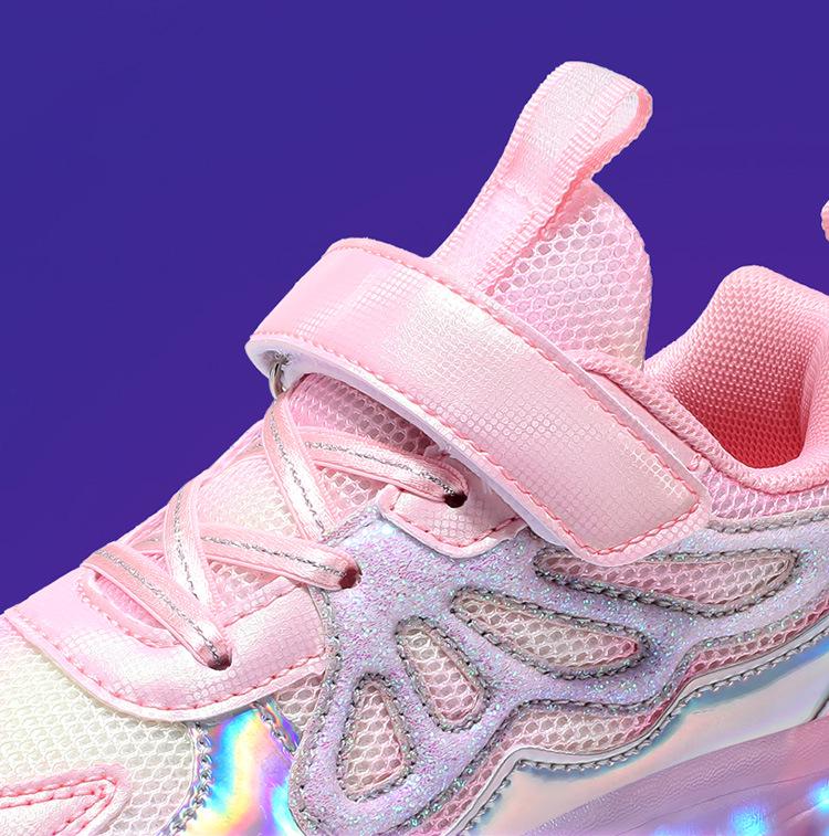 Colorful LED Luminous Low-Top Sneakers for Casual Sports and Dance - Unisex Korean Style