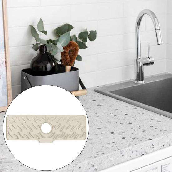 Silikonová podložka do dřezu Rychleschnoucí podložka Ochrana proti stříkající vodě u baterie Lapač vody Podložka proti stříkání do kuchyně koupelny