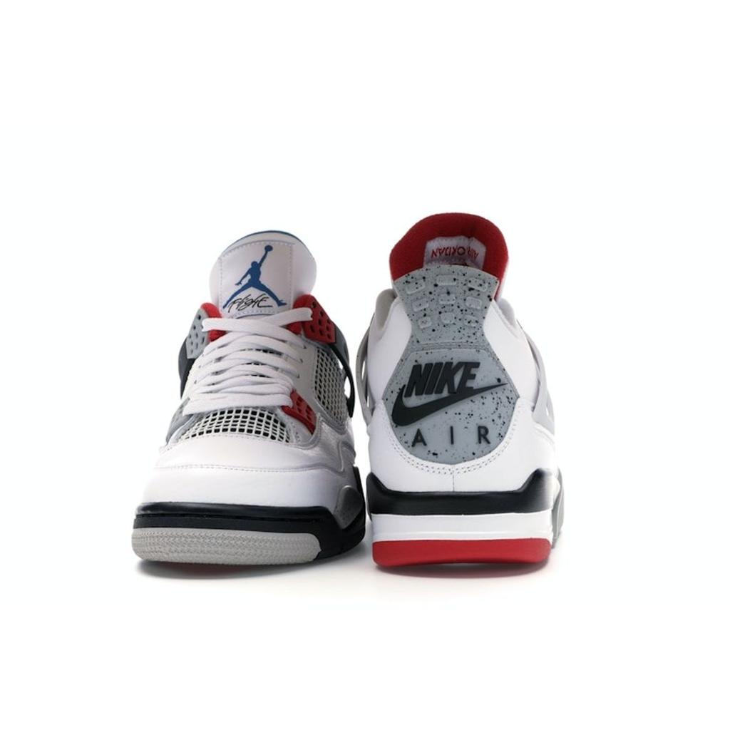 Air Jordan 4 Retro SE What The 4 Men Tenisky Bílá Vojenská-Modrá Fire-Červená CI1184-146