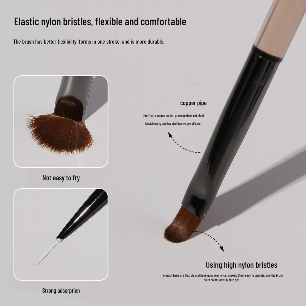 Japanese Style Double-ended Gel Pen: Two-in-One Nail Art Tool for Shaping, Liner, Color Painting, and Blending Builder Gel.