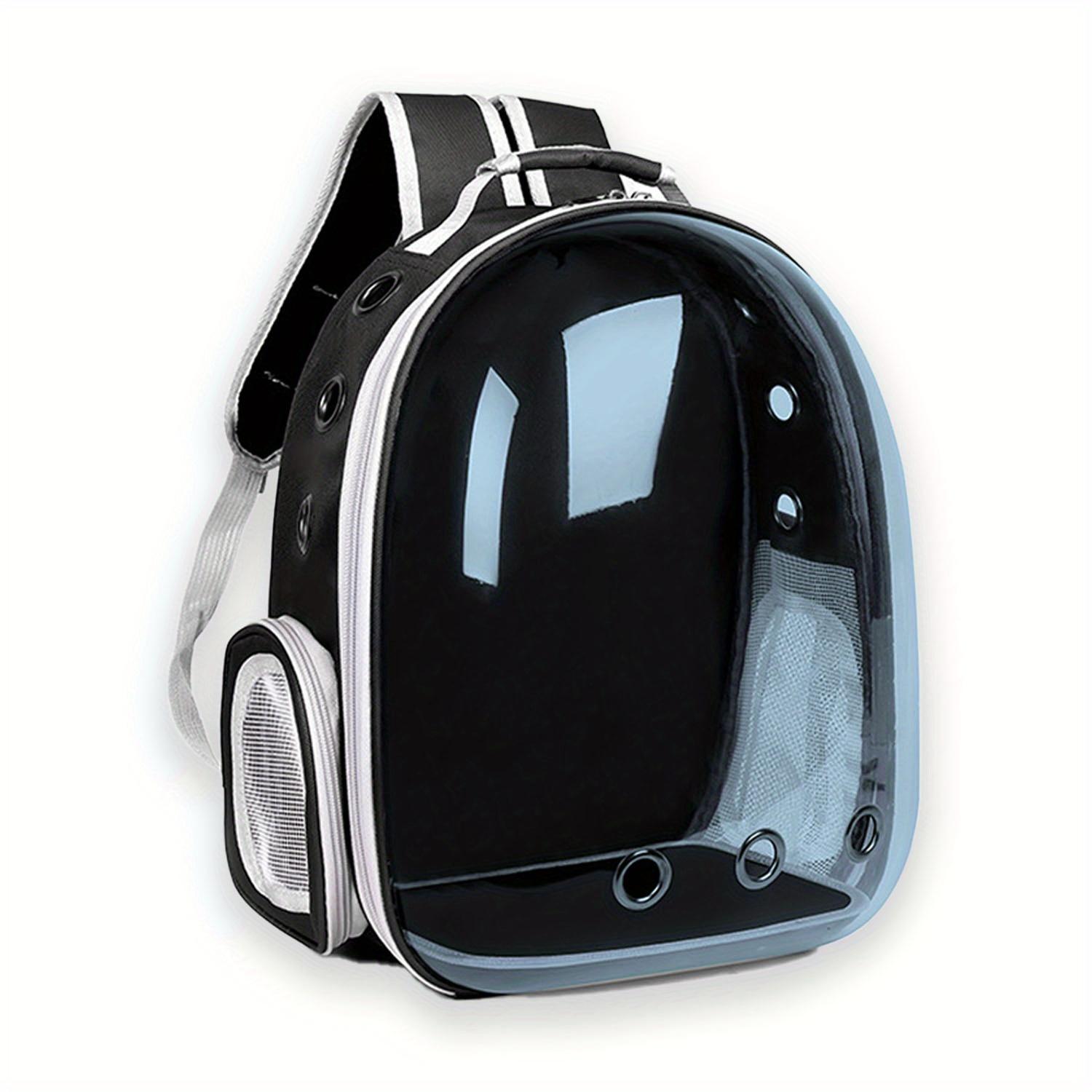 Cat Pet Carrier Backpack Transparent Capsule Bubble Design Breathable for Small Animals Ideal for Travel One-size чёрный