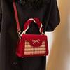 Wedding Bag High-end Small Bag Women's Red Envelope New Bridesmaid Bag Handbag Small Bag Red Wedding Bride Bag