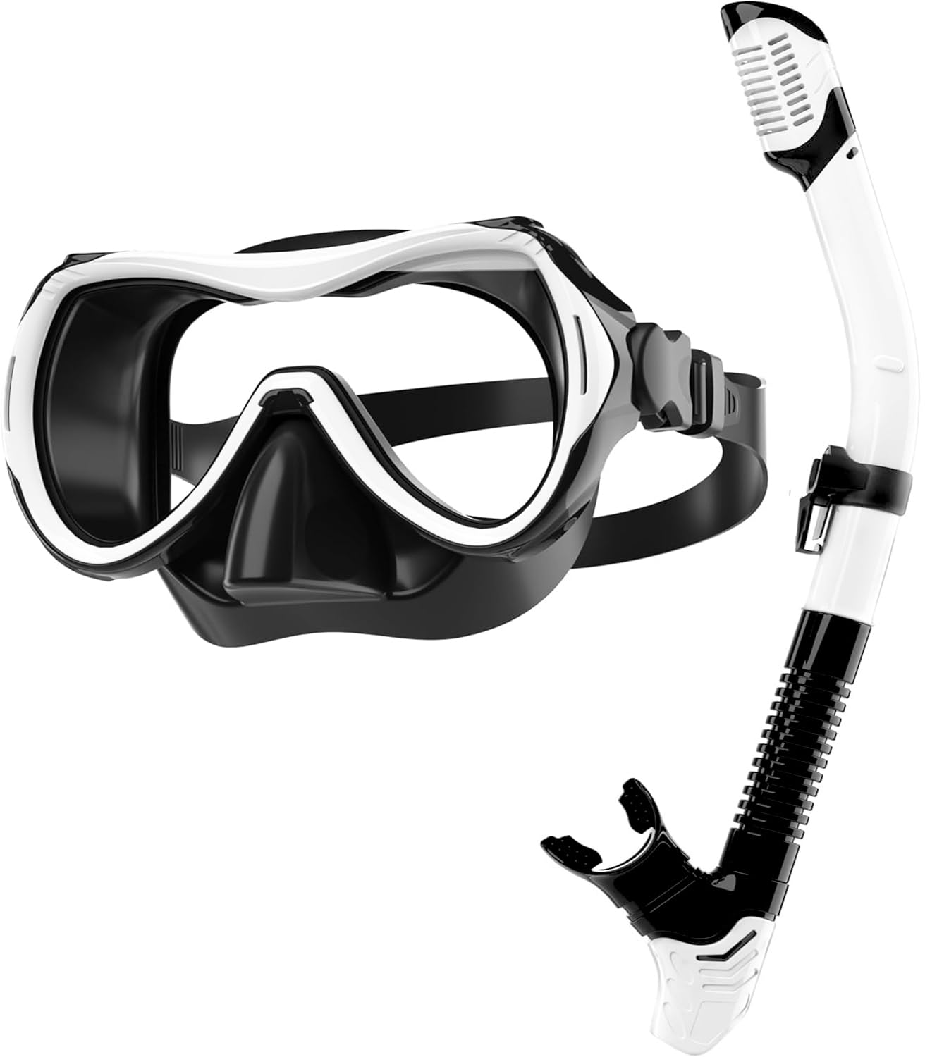 

MIFIKO Сноркелинг Трубка Трубка Сноркелинг Дайвинг Сухой Дайвинг Дайвинг Закаленное Устойчивое УФ Силикон Близкая Вода для Надевания и Снятия Унисекс для Хранения белый