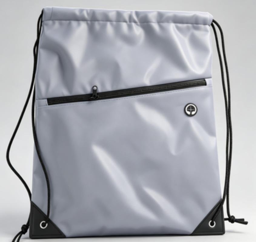 Polyester Zipper Drawstring Sports Backpack - Custom Promotional Oxford Cloth Dual Shoulder Bag