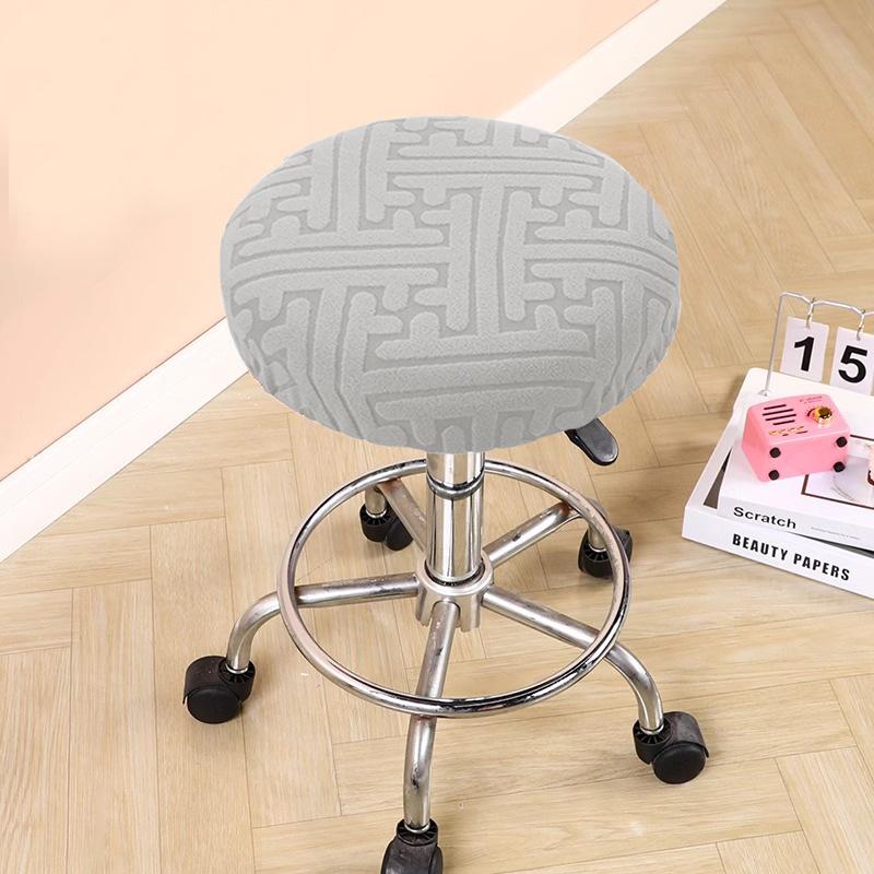 Simple and Universal Round Stool Cushion Cover Bar Swivel Chair Cover Round Chair Cover Bar Round Stool Cover Four Seasons