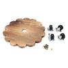 Wooden Plant Stand with Wheels Heavy Duty Rolling Plant Stand for Plant Pots