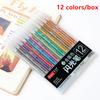 12 Colors Glitter Gel Pens 1.0Mm Color Gel Pen For School Office Coloring Book Journals Drawing Doodling Art Marker Pen
