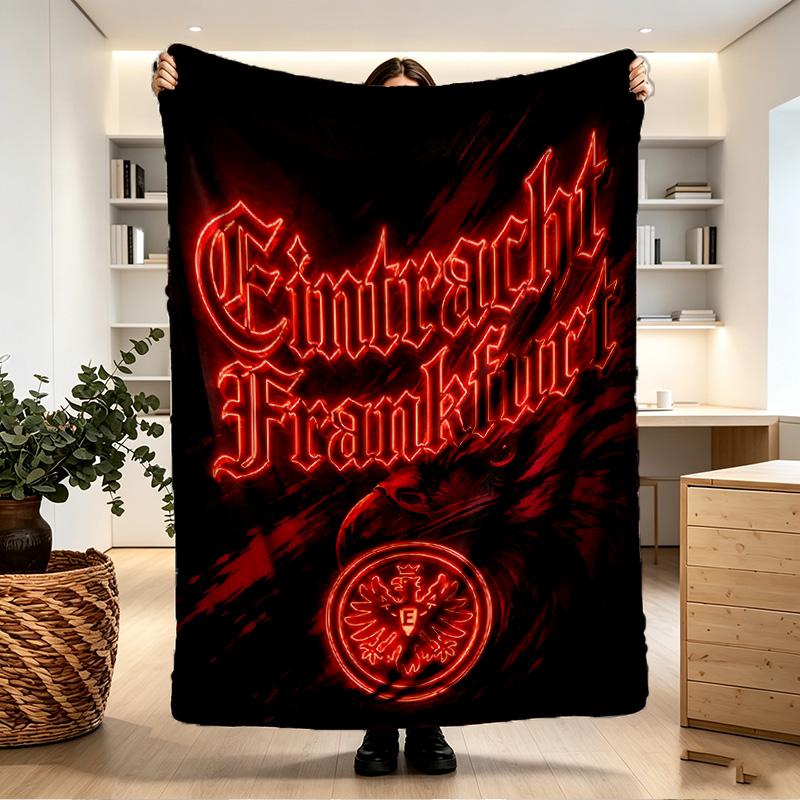 Eintracht Frankfurt Print Blanket - Soft & Comfortable, for Bedroom, Travel, Sofa, Home Decoration - Birthday Christmas Gift for Friend