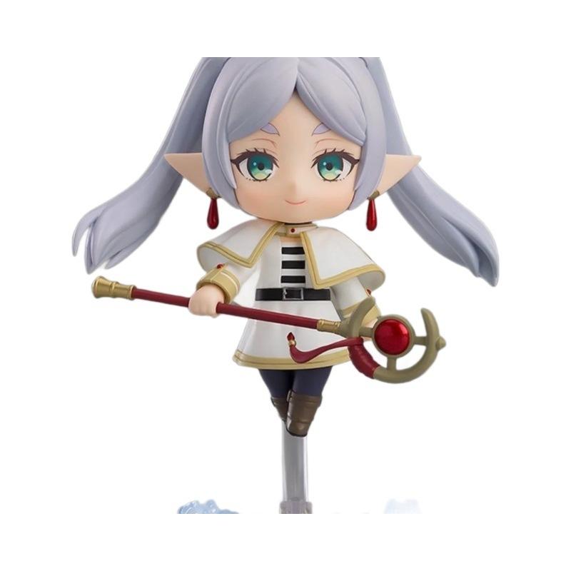 Super Cute Chibi Frieren Fern Nenoroid Doll Posable Toy With Multiple Face Expressions Anime Collectible Gift Set
