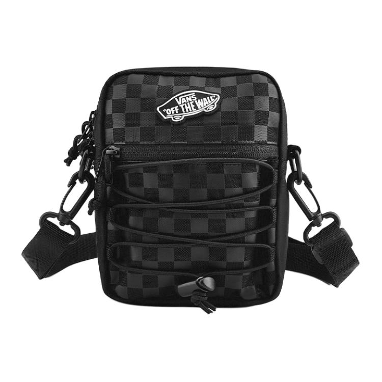 

New Vans Polyester Shoulder Bag, Crossbody Bag Regular Women s Black Subtle Texture VN0A48HKBKA 12.7*7.6*17.8CM