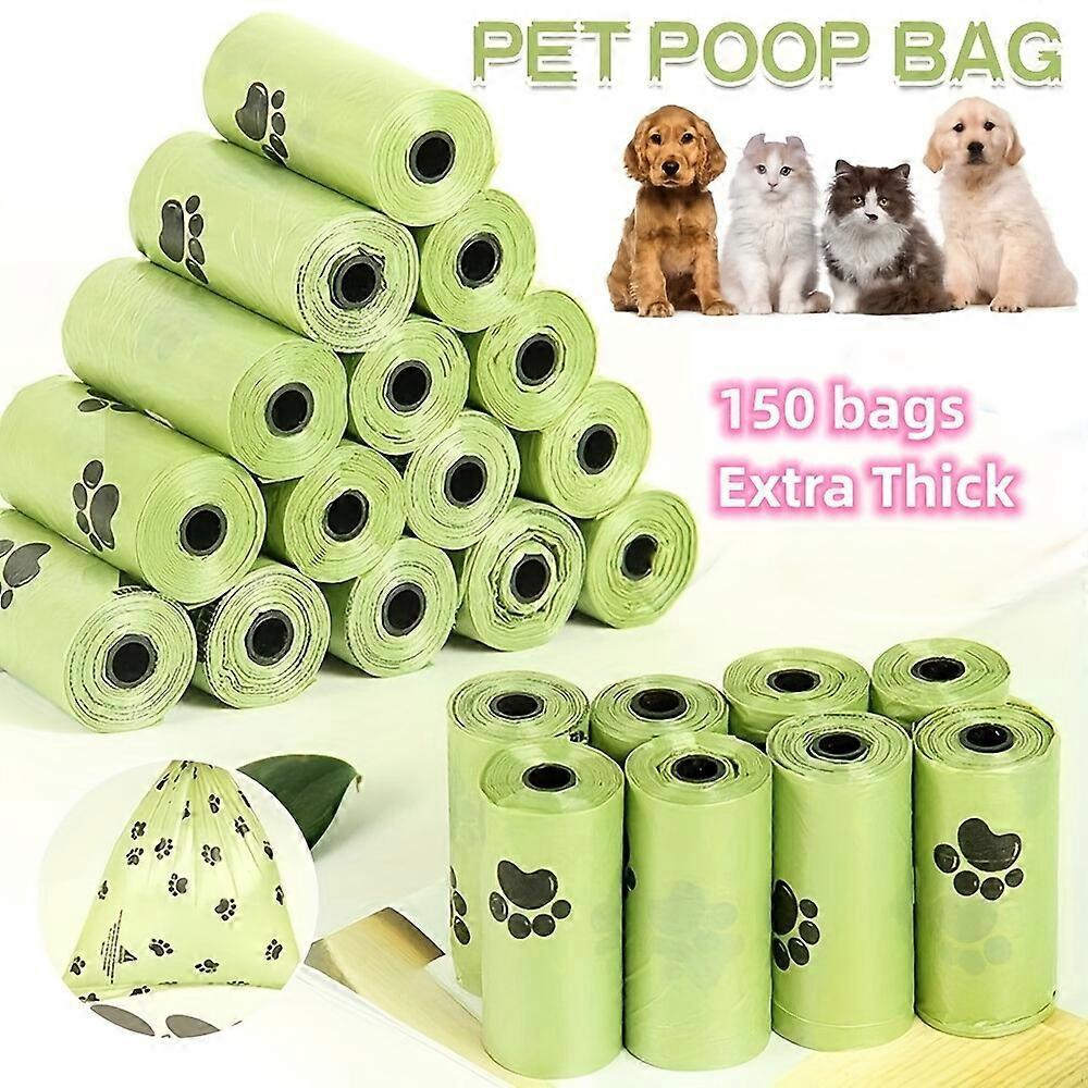 Extra Thick Leak-Proof Dog Poop Bags, 210 Count - Durable Polyethylene Waste Bags For Pets