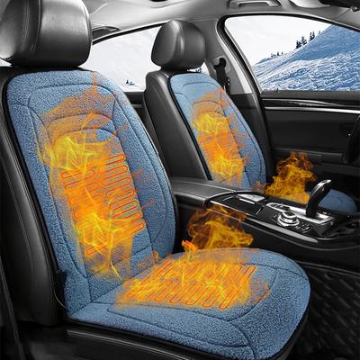 12V Heated Car Seat Cushion Cover Winter Warmer Front Rear Seat Electric Heating Kit Universal Heater Pad Auto Fast Hot Mats