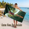 Rapid Wien FC Design Beach Towel Custom Text Large Towel for Beach Vacation