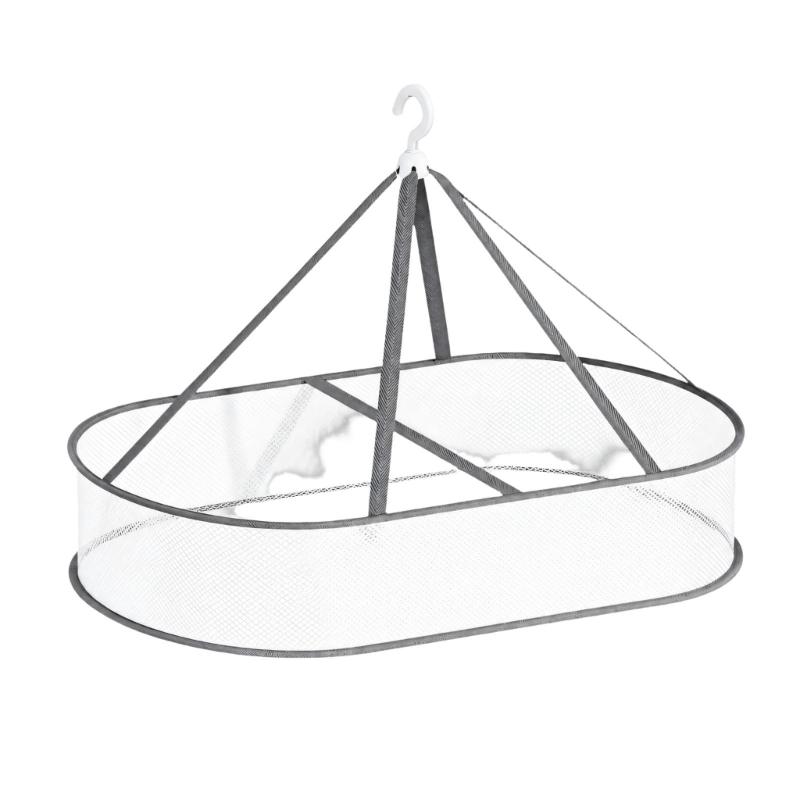 Sweater Drying Rack 2-Pack with Open Woven Platforms, Raised Edges, and Flat or Hanging Placement for Laundry Care