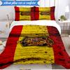 3PCS Spain FC Crest Printed Soft Bedding Set,Including 1pc Duvet Cover And 2pcs Pillowcases Perfect for Bedroom, Dormitory, Fan gift