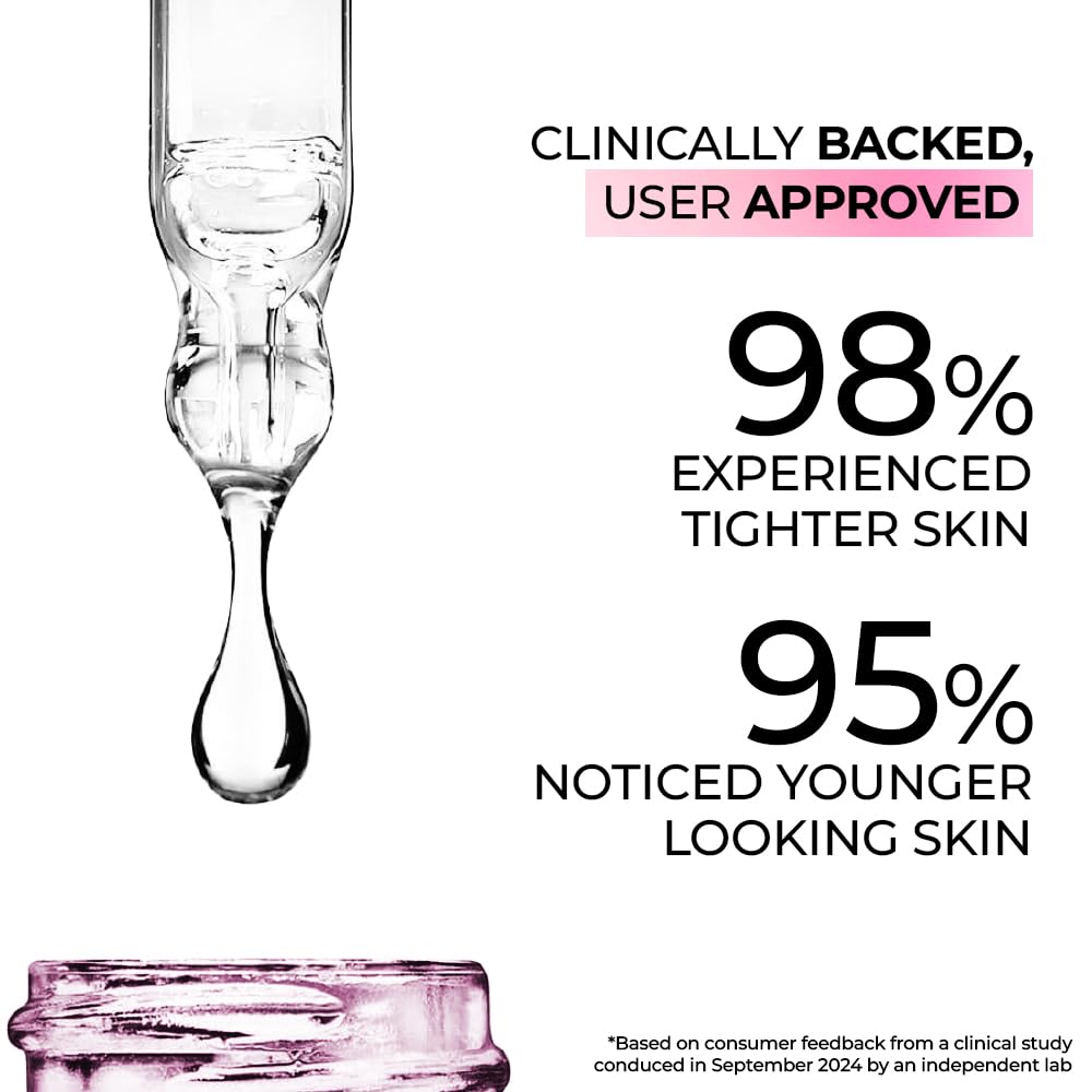 Streax Youthful Shine Gesichtsserum 30ml Anti-Aging Retinol Peptid Komplex Reduziert feine Linien Falten dunkle Flecken