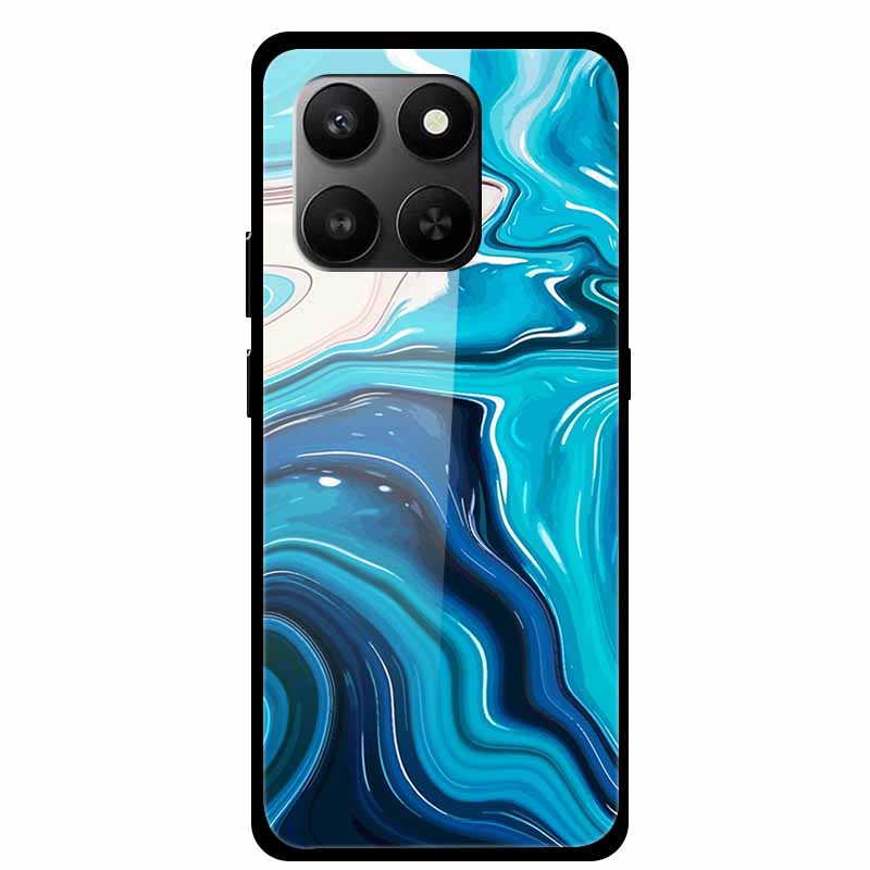 Glass Back Cover For Honor 200 Pro 5G Case Marble Hard Tempered Glass Case For Honor play 10T 400 Smart 5G Case 6.77" Shell Para
