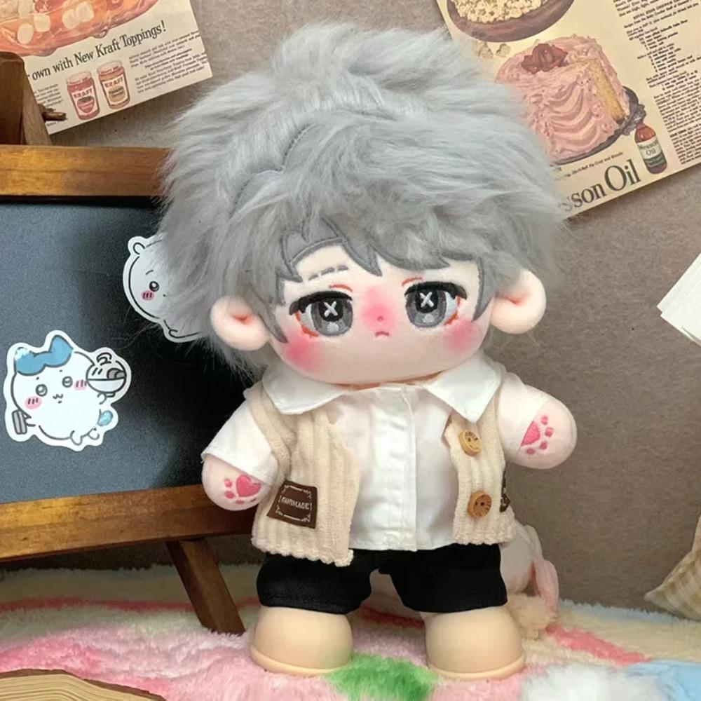 20cm Cute Idol Cotton Star Dolls Fifth Personality Boy Doll Cute Stuffed Baby Plushi Doll Can Change Clothe Fans Collection Gift