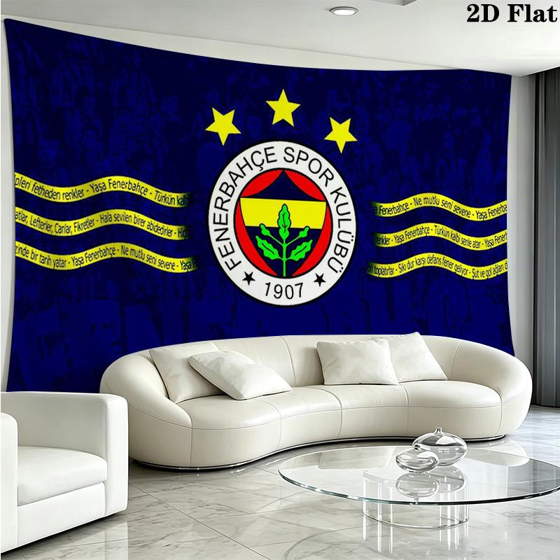 Fenerbahce sk Wall Tapestry Aesthetic Wall Hanging Printed Fabric Blanket Decorative Tapestries for Bedroom Living Room Home Decor