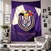 Custom Tapestry Wall Hanging, Anderlecht FC Personalized Name Text Home Wall Decor
