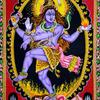 Arazzo di Shiva Natrajan, Dio Indiano con Paillettes