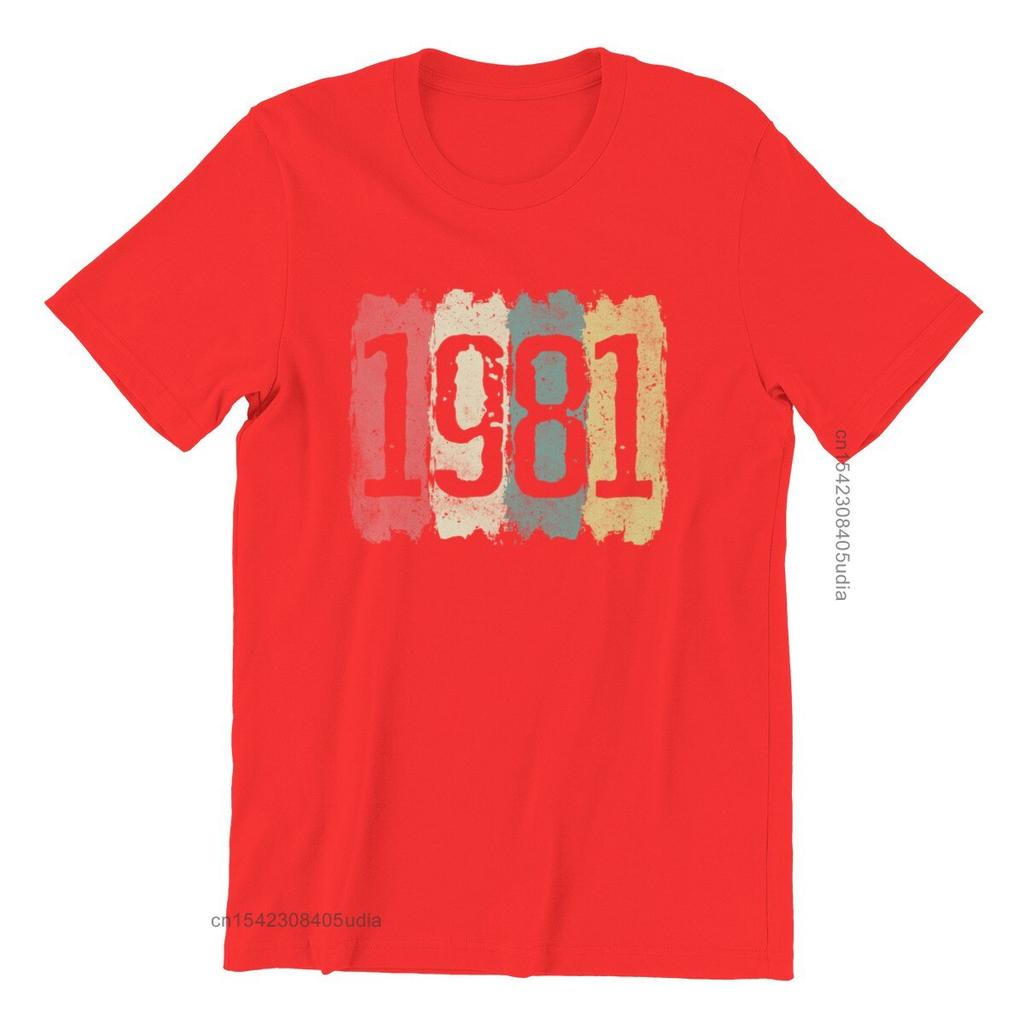 40th Birthday 40 Years 1981 Vintage Men’S Premium T-Shirt Games Pink Punk New Tops Shirts Men Tshirts Graphic