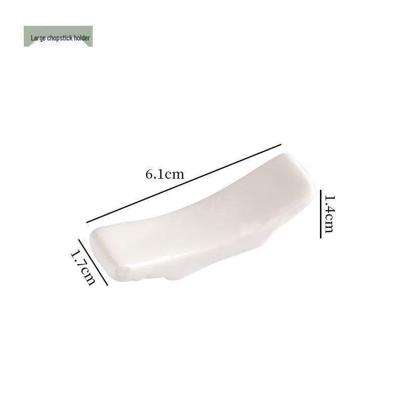 Ceramic Pure White Chopstick Rest