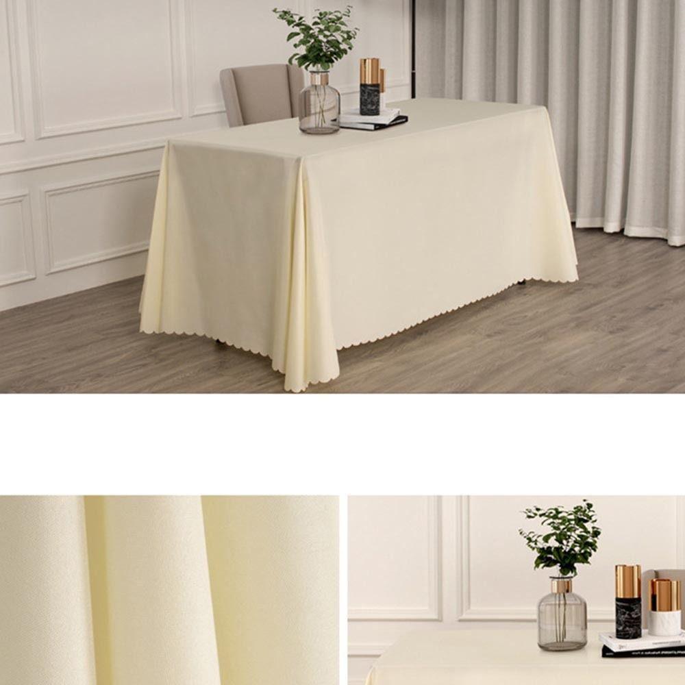 Rectangle Table Cloth Cover Solid Color Table Cover Hot Tablecloth  Home Banquet Wedding