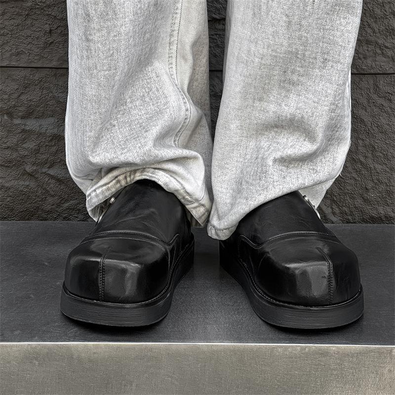 Thick-soled bag head half slippers 2025 new fashion outer wear height increase one foot cool slippers 60521-50521-J