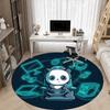 1pc Gamer Panda Office Round Area Rug, Indoor Mat Suitable For Office, Under Office Chairs Bedroom Living Room Home Decor, Room Deco, 066