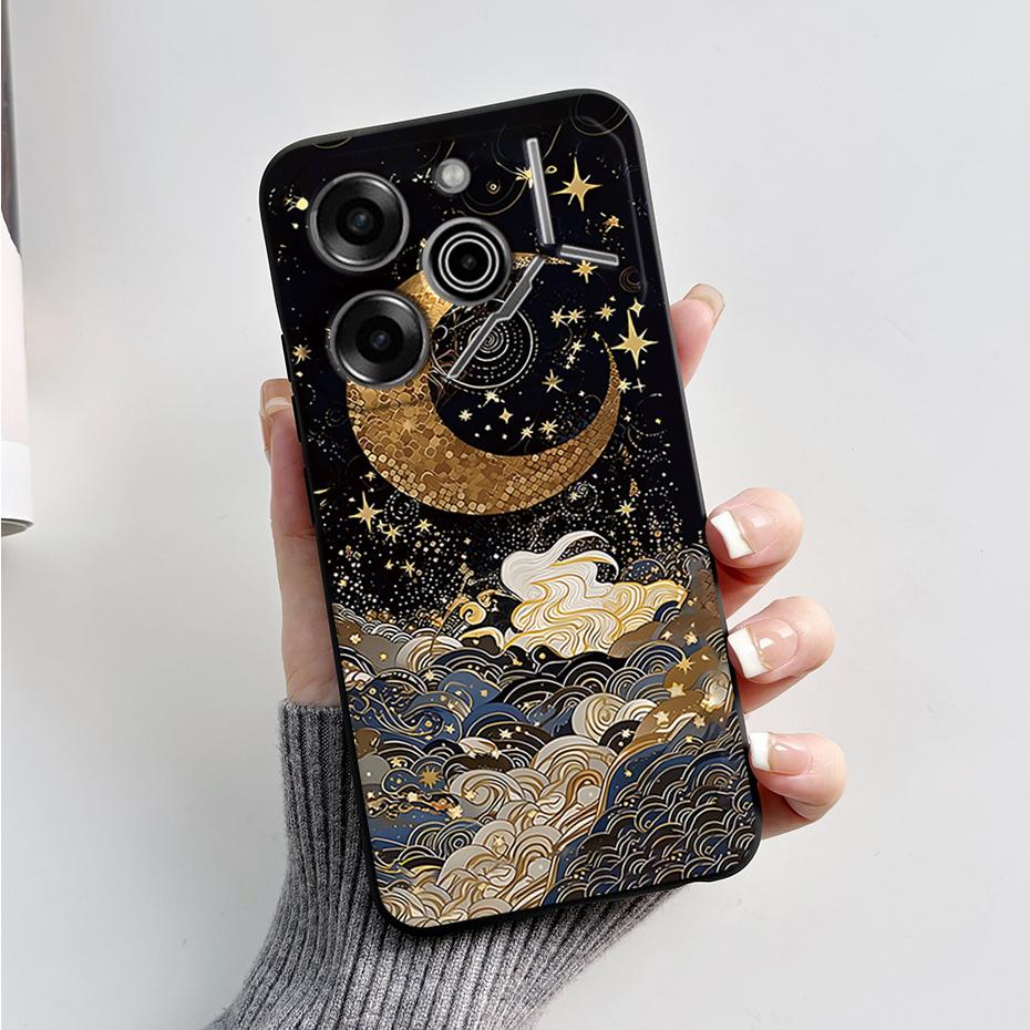 phone Case For Tecno Pova 6 Pro 5G Soft Silicone Back Cover For Tecno Pova 6 5G Case Cute Cartoon Protection Phone Cover Coque