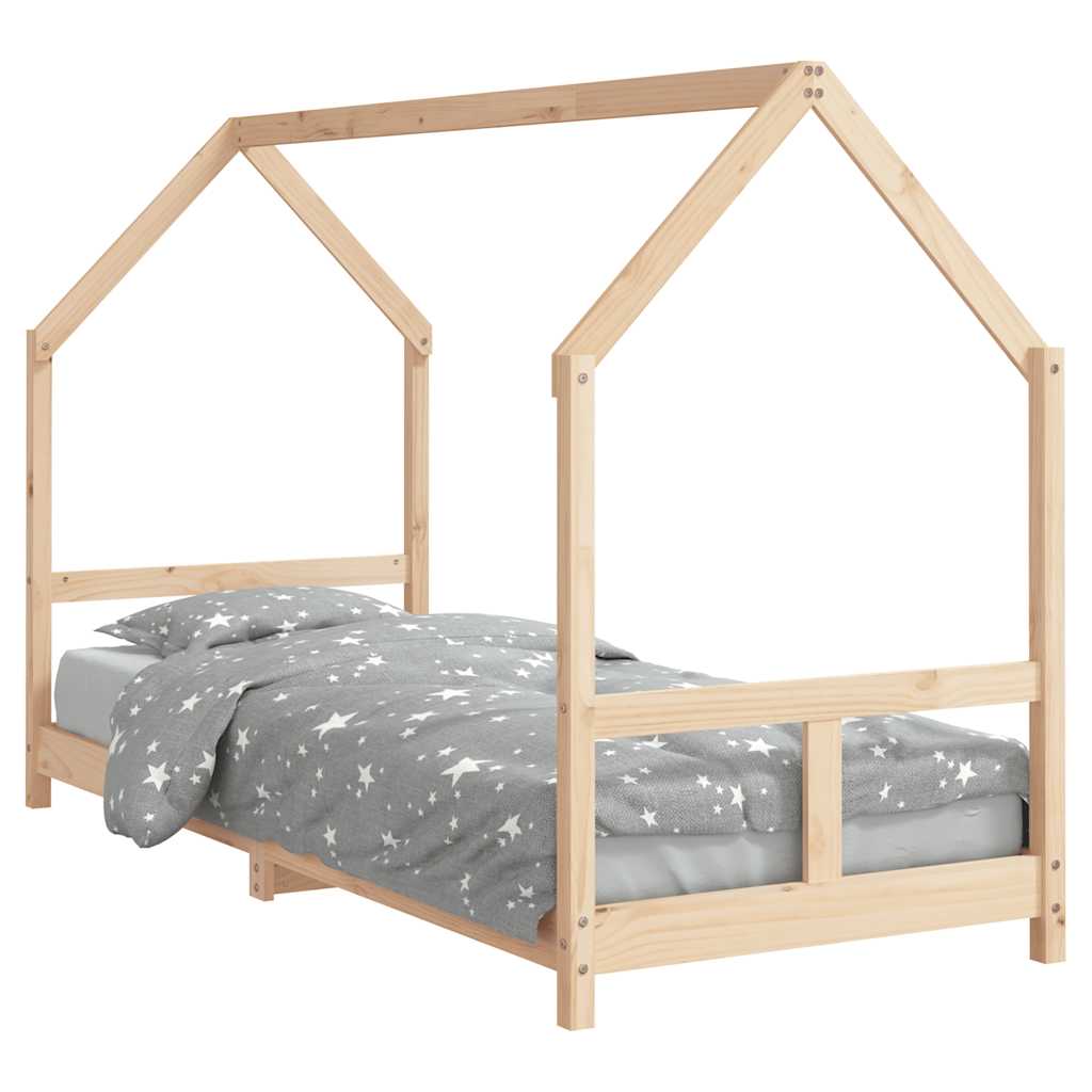 Kids Bed 80 X 200 Cm Solid Pine Wood