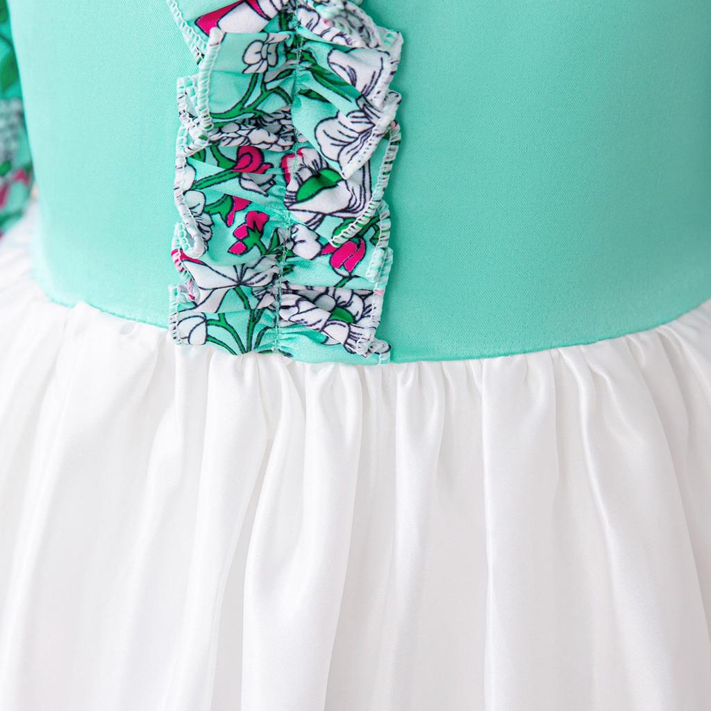 Versatile Long-Sleeve Patchwork Dress for Women & Children - Middle East Holiday Style
