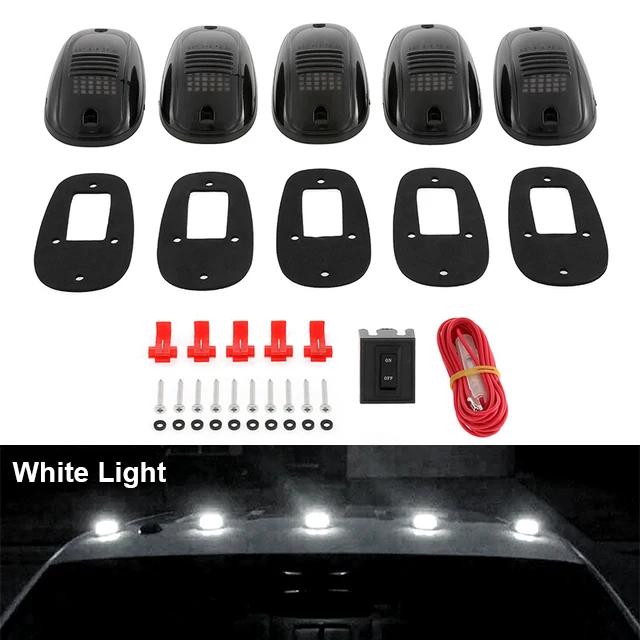 5Pcs/Set LED Lights 24LEDs Car Roof Running Signal Lamp Fit For Dodge Ram 1500 2500 3500 4500 5500 2003-2018 Car Accessories