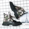 Mode Mode Camouflage Street Style Herren Stiefeletten Großzehenschuhe Outdoor Martin Stiefel Mittelhohe Stiefel Schnürschuhe Kostenloser Versand