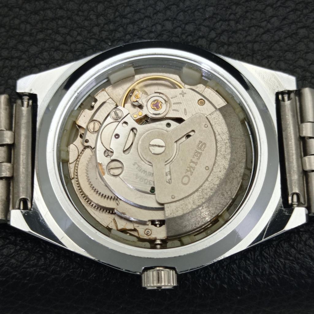 VINTAGE REFURBISHED SEIKO 5 AUTOMATIC 6309A JAPAN MENS YELLOW WATCH A440879-4 Sk-a440879